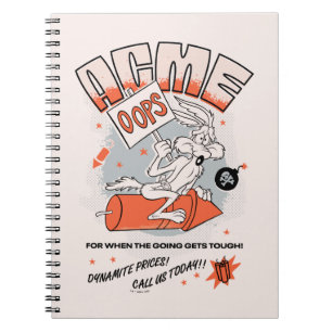 ルーニーチューン™   WILE E. COYOTE™ ACME Dynamite ノートブック