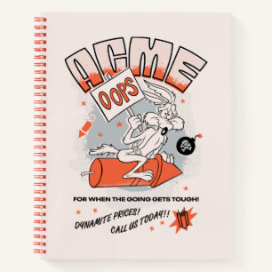 ルーニーチューン™   WILE E. COYOTE™ ACME Dynamite ノートブック