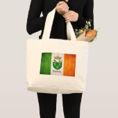 ルーニー・アイルランド国旗 ラージトートバッグ (正面(商品))