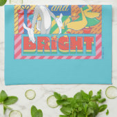 ルーニー・チューン™ |とメリー明るいクリスマス キッチンタオル (折り畳み)