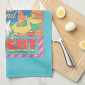 ルーニー・チューン™ |とメリー明るいクリスマス キッチンタオル (四つ折り)