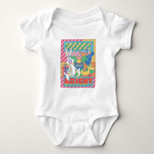 ルーニー・チューン™ |とメリー明るいクリスマス ベビーボディスーツ (正面)