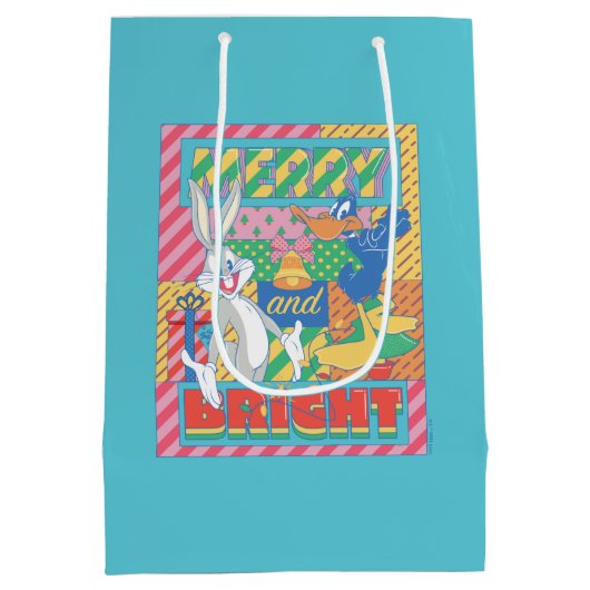 ルーニー・チューン™ |とメリー明るいクリスマス ミディアムペーパーバッグ (裏面)