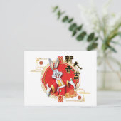 ルーニー・チューン™ |バグズバニー™春フォーチュン ポストカード (スタンド正面)