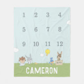 ルーニー・チューン™ |月間マイルストーンベビー フリースブランケット (正面)