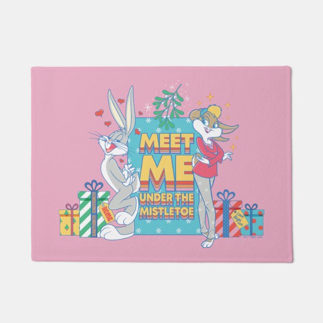 ルーニー・チューン™ | Mistletoeの下で会う ドアマット (正面)
