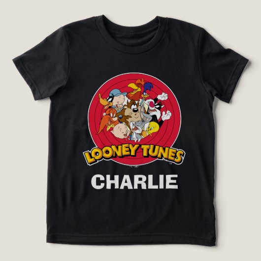ルーニー・テューンズ™キャラクター ロゴ トライブレンドTシャツ (デザイン正面)
