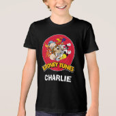 ルーニー・テューンズ™キャラクター ロゴ トライブレンドTシャツ (正面)