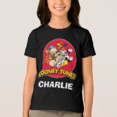 ルーニー・テューンズ™キャラクター ロゴ トライブレンドTシャツ (正面)