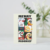 ルーニー・テューンズ™ ホリデー メリー・ミスチーフ シーズンポストカード (スタンド正面)