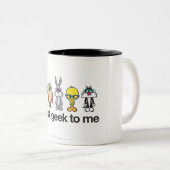 ルーニー・トゥーンズ™ オタクコレクション - 私ってオタク? ツートーンマグカップ (正面右)