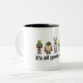 ルーニー・トゥーンズ™ オタクコレクション - 私ってオタク? ツートーンマグカップ (正面左)