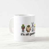 ルーニー・トゥーンズ™ オタクコレクション - 私ってオタク？ ツートーンマグカップ (正面左)