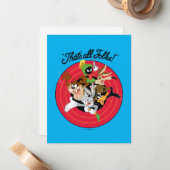 ルーニー・トゥーンズ™ "オール・フォークス！™" ブルズアイ・グループ ノートカード (正面/裏面インサイチュ)