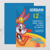 ルーニー・トゥーンズ™ ショー 誕生日 招待状 (正面/裏面)