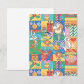 ルーニー・トゥーンズ™ | ハッピー ホリデーズ クリスマス パターン ノートカード (正面/裏面)