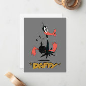 ルーニー・トゥーンズ™ レトロな笑い | ダフィー・ダック™ ノートカード (正面/裏面インサイチュ)