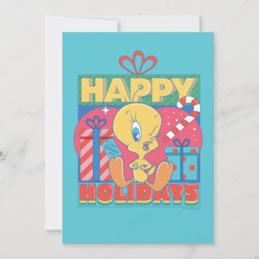 ルーニー・トゥーンズ™ | TWEETY™ クリスマスおめでとう ノートカード (正面)