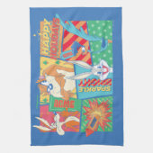 ルーニー・トゥーン™ | ハッピー ホリデー パターン キッチンタオル (縦)