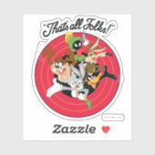 ルーニーTUNES™ "それは全てのフォークだ!™"ブルズイグループ シール (シート)