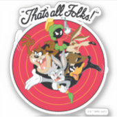 ルーニーTUNES™ "それは全てのフォークだ!™"ブルズイグループ シール (正面)