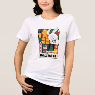 ルーニーTUNES™バグBUNNY™ホリデーバッジ トライブレンドTシャツ