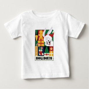 ルーニーTUNES™バグBUNNY™ホリデーバッジ ベビーTシャツ