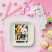 ルーニーTUNES™バグBUNNY™ホリデーバッジ ペーパープレート (パーティー)