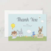 ルーニーTUNES™ベビーシャワー サンキューカード (正面/裏面)