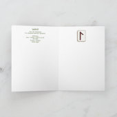 ルーネラグス – ライフエネルギー – アールヌーボー カード (内部)