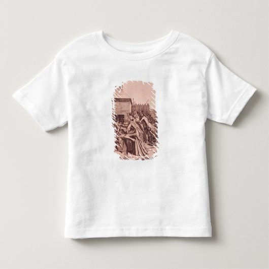 ルーバーのパンの配分 トドラーTシャツ (正面)