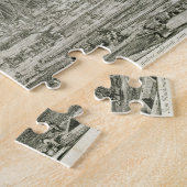 ルーバーの正面玄関の建物、パリ ジグソーパズル (側面)