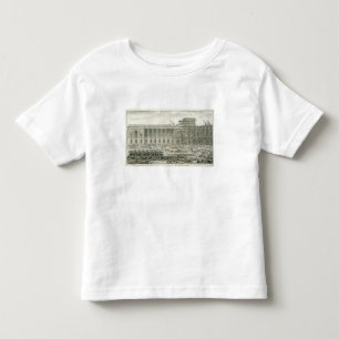 ルーバーの正面玄関の建物、パリ トドラーTシャツ