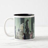 ルーバーのSalle des Saisons、c. 1802年 ツートーンマグカップ (左)