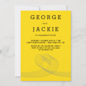 ルーピモダンーラブライン婚約パーティ招待状 招待状 (正面)