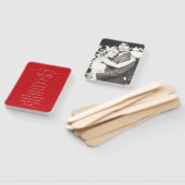 ルーピーラブラインズ赤いハート写真結婚式 プログラム ハンドファン (組立なし)