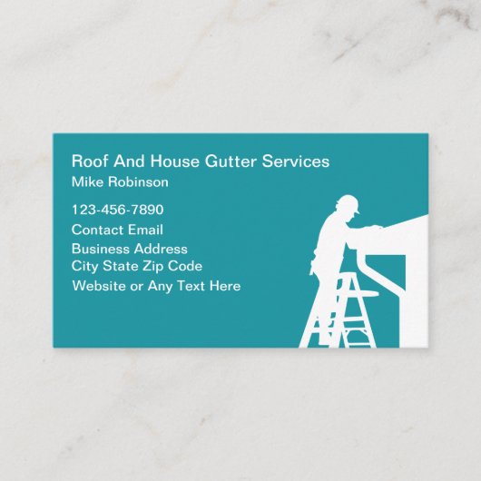 ルーフィングアンドハウスガターズテーマ建築 名刺 (正面)