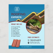 ルーフィングサービスカスタムフライヤー チラシ (正面)