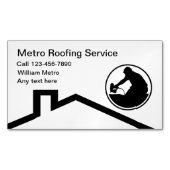 ルーフィングシンプルサービスの名刺マグネット マグネット名刺 (正面)