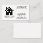 ルーフィングハウスビルダー建築ソーシャルメディア 名刺 (正面/裏面)