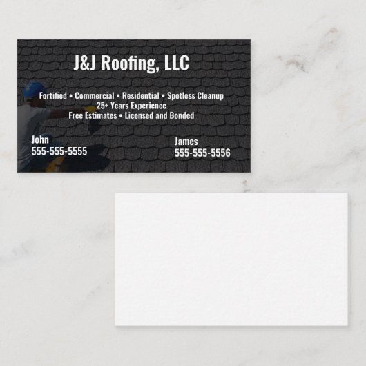 ルーフィング会社名刺 名刺 (正面/裏面)