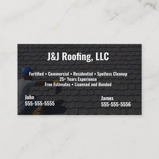 ルーフィング会社名刺 名刺 (正面)