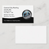 ルーフィング建築名刺ユニークデザイン 名刺 (正面/裏面)