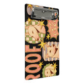 ルーフクラブ/ドッグイラスト ミニクリップボード (アングル)