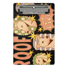 ルーフクラブ/ドッグイラスト ミニクリップボード