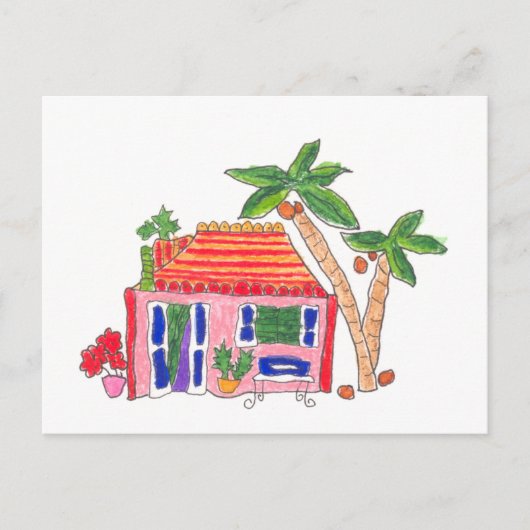 ルーフストライプのハウスハガキ ポストカード (正面)