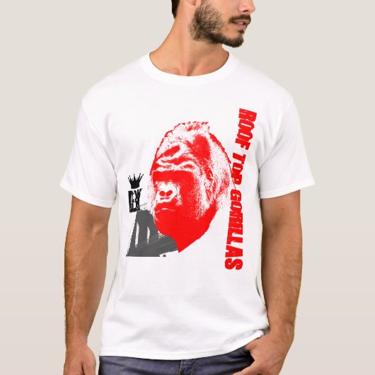 ルーフトップゴリラブルックリンティー Tシャツ (正面)