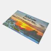 ルーフトップサンセットウェルカム2295 ドアマット (アングル)