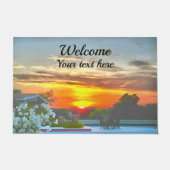 ルーフトップサンセットウェルカム2295 ドアマット (正面)