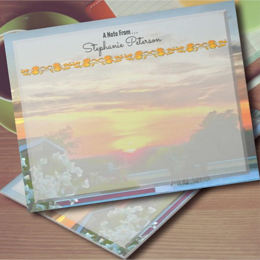 ルーフトップサンセット2295 ノートパッド